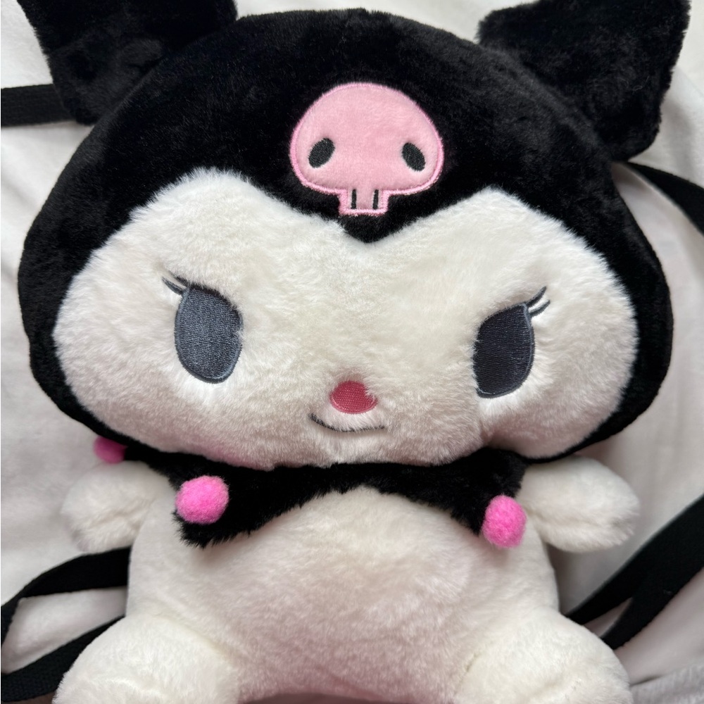 Kuromi Plush Toy - Black and White